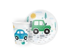 Set aniversare de hârtie în Cars - 12 buc.