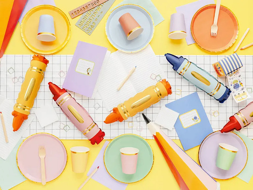 Farfurii pastelate pentru ziua de naștere - 21 cm - 6 buc.