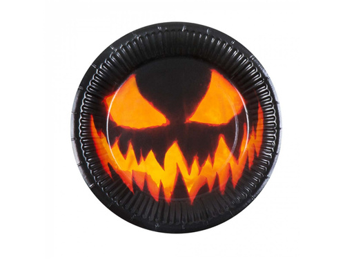 Farfurii dovleac înfricoșător - 23 cm - 10 buc.