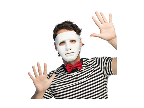 Mim Masca de teatru alb