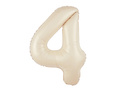 Balon din folie crem numărul 4 - 100 cm - 1 buc.
