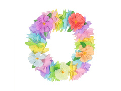 Ghirlandă hawaiiană colorată pentru cap - 1 buc.