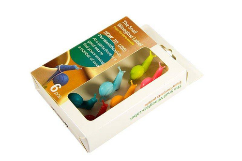 Pandantive pentru pungi de ceai Melci - 6 buc.