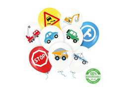 Auta baloane din latex - 30 cm - 9 buc.