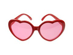 Ochelari inimă roșu - 1 buc.
