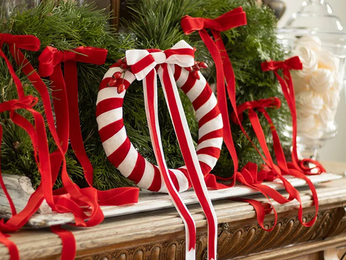 Panglică velur, roșu, 25 mm / 10 m, 1 buc.