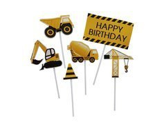 Cupcake Picks Construction - 6 buc.