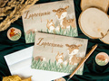 Invitații aniversare Animale de pădure - 6 buc.