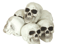 Cranii de Halloween - 8 cm - 6 buc.