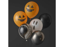 Baloane Halloween din latex - 30 cm - 6 buc.