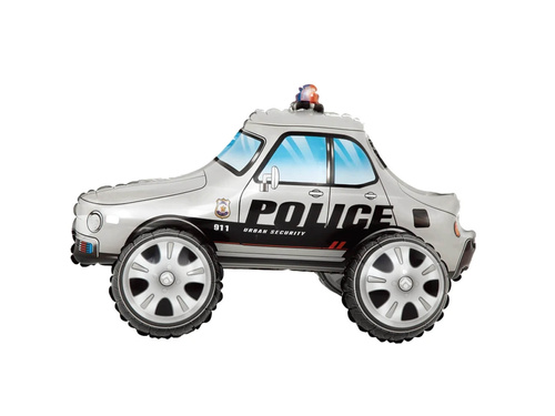 Silver Radio Car balon de folie - 65 cm - 1 buc.