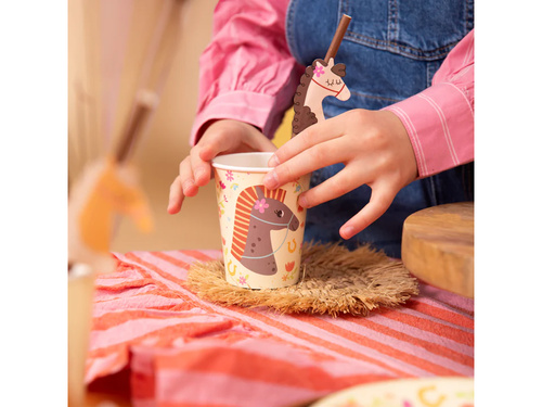 Paie aniversare Cai - 19.5 cm - 6 buc.