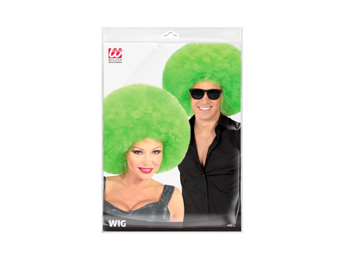 Peruca afro verde de calitate mare