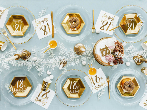 Șervețele pentru a optsprezecea aniversare - 33 cm - 20 buc.