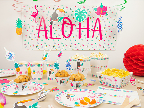 Aloha Party Decorațiuni suspendate pentru ziua de naștere hawaiiană - 6 buc.