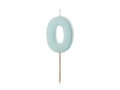 Lumânare numărul zero albastru - 0 - 1 buc.