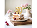 Lumânare aurie aniversară 50 de ani - 7,7 cm - 1 buc.