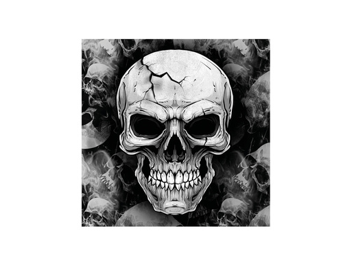 Șervețele cu craniu de Halloween - 33 cm - 12 buc.