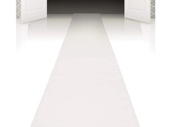 Covor alb decorativ - 4,5 m - 1 buc.