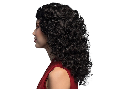 Peruca neagră permanentă - 1 buc.