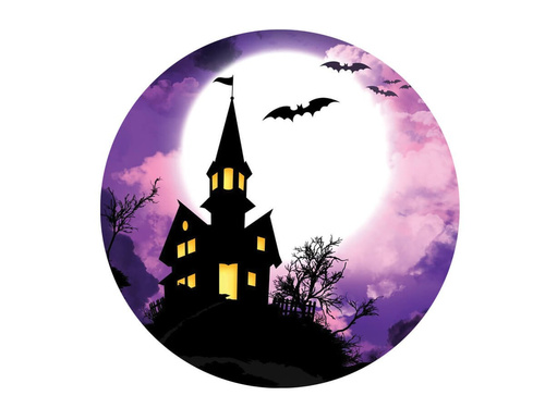 Vafe decorative pentru tort de Halloween - 20 cm