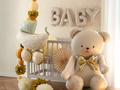 Baby word balon de folie bej - 140x43 cm - 1 buc.