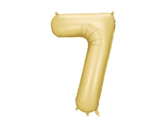 Balon din folie auriu numărul 7 - 86 cm - 1 buc.