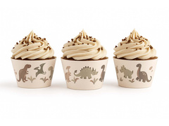 Folii pentru cupcakes Dinozauri - 6 buc.