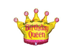 Balon cu folie Birthday Queen - 30" - 1 buc.