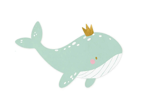 Șervețele de ziua balenei - 16 x 10 cm - 20 buc.