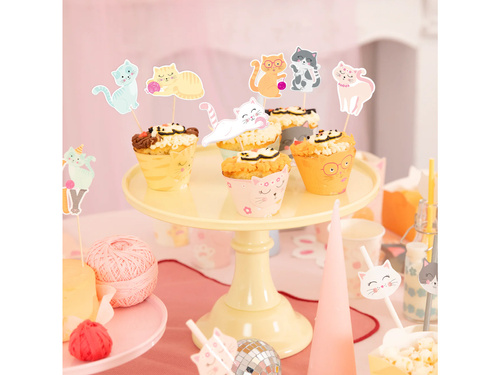 Folii pentru cupcakes Cats - 6 buc.