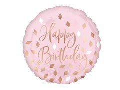 Balon de folie Happy Birthday cu imprimare de confetti - cm - 1 buc.