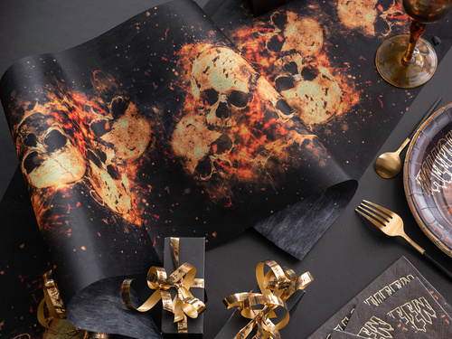 Ruletă Halloween Skulls - 30 cm x 5 m - 1 buc.