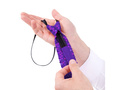 Cravată cu paiete - violet - 36 cm - 1 buc.