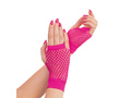 Mănuși de plasă roz - 11 cm