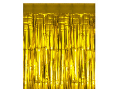 Perdea metalică aurie - 100 x 200 cm