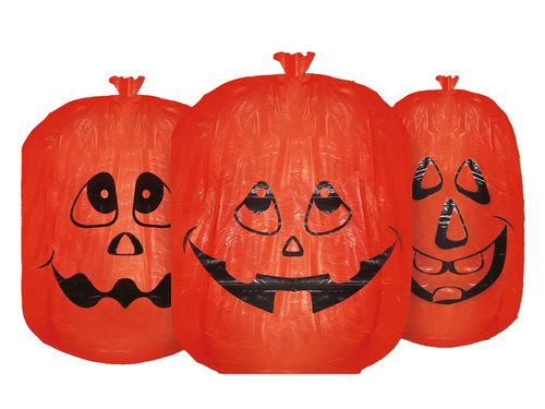 Saci cu dovleac de Halloween - 3 buc.