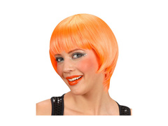 Peruca neon portocalie Rave Girl