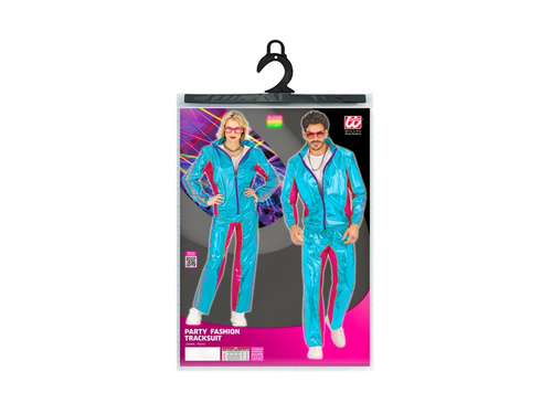 Costum de petrecere - albastru metalic EDM (trening)