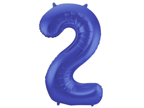 Balon din folie mat număr 2 - 86 cm - 1 buc.