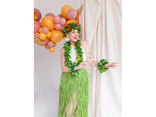 Fustă hawaiiană lungă verde - 77 cm - 1 buc.