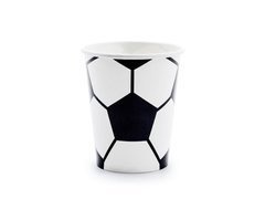 Cupe aniversare fotbal - 220 ml - 6 buc.