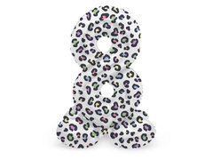 Număr 8 Panteră balon în picioare - 72 cm - 1 buc.