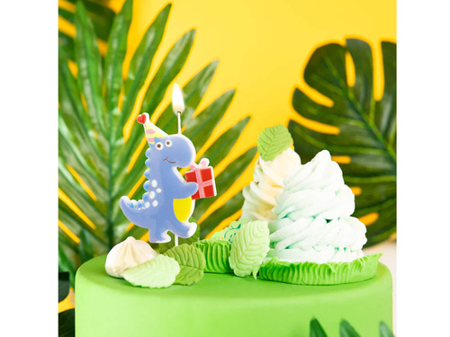 Lumânare aniversară Dinosaur - 9,7 cm - 1 buc.