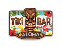 Tiki Bar Aloha semn - 25 x 35 cm - 1 buc.