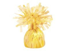 Greutate folie pentru baloane umplute cu heliu - galben - 176 g.