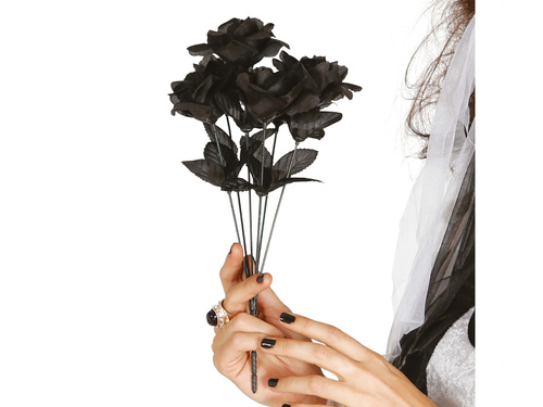 Buchet de trandafiri negri - 35 cm