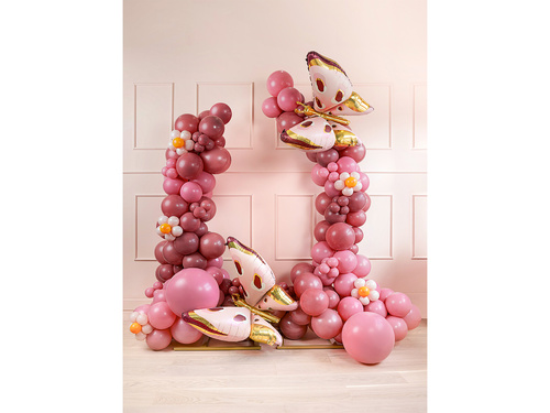 Baloane latex burgundy pastel - medii - 100 buc.