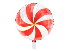 Balon folie roșu bombon - 35 cm - 1 buc.