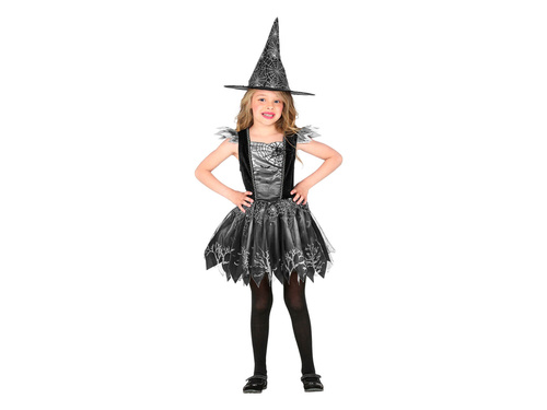 Costum de vrăjitoare argintie pentru fete